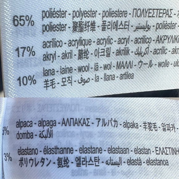 ZARA COZY CHUNKY LONG OPEN CARDIGAN MIDNIGHT MARLED BLUE SIZE XS/S - Picture 13 of 13